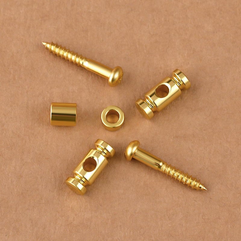 guyker Guitar Roller String Retainers(Set of 2) – String Guide, Strings Trees Replacement Part for Electric Guitars, SR1 Gold - Image 3